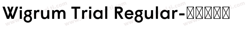 Wigrum Trial Regular字体转换